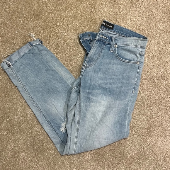 Express Light Wash Girlfriend Jeans Size 0 - Picture 3 of 3